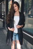 Frayed Stitch Tassel Trim Lightweight Scarf