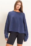 Mineral Wash Oversized Crew Neck