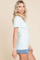 Short Sleeve V-neck Tee