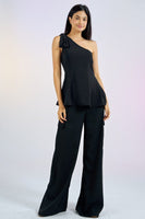 BOW DETAIL ONE SHOULDER TOP
