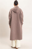 Oversized Longline Zip-up Hoodie Jacket