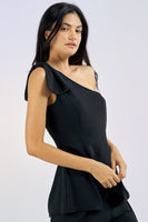 BOW DETAIL ONE SHOULDER TOP