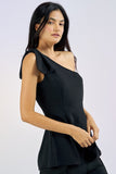 BOW DETAIL ONE SHOULDER TOP