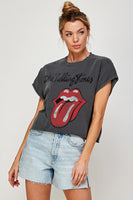 Rolling Stones Wide crop tee