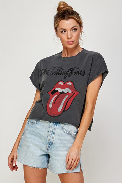 Rolling Stones Wide crop tee