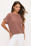 Knit Grommet Top