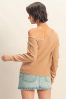 Asymmetric Off-shoulder Sweater