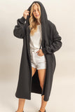 French Terry Hood Coat