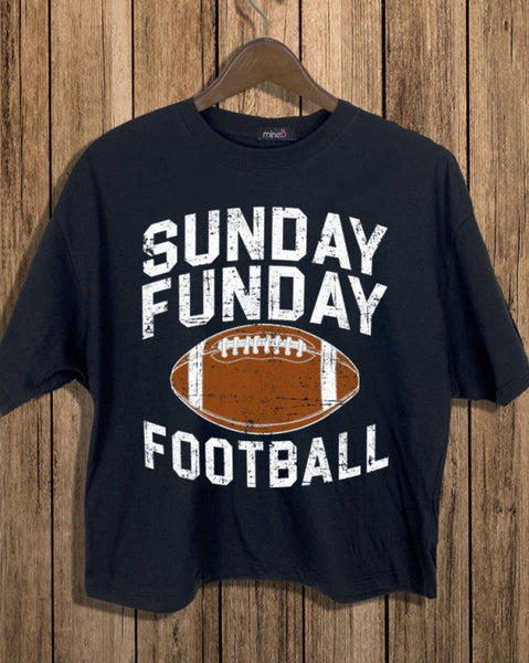 Sunday Funday Football Crop Tee