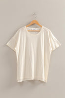 Short Sleeve Relaxed Basic Washed Tee