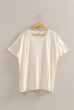 Short Sleeve Relaxed Basic Washed Tee