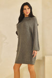 Sweater Long Sleeve Mini Dress