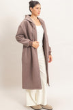 Oversized Longline Zip-up Hoodie Jacket