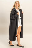 French Terry Hood Coat