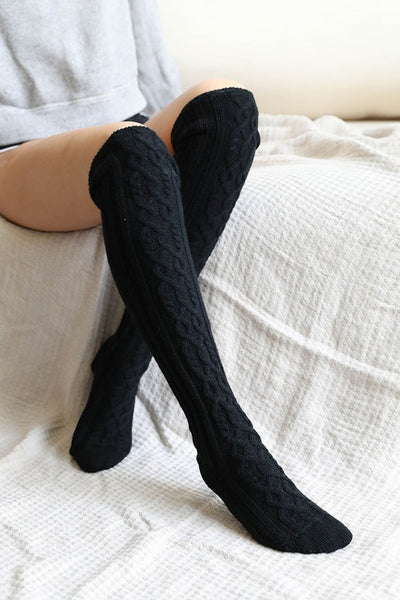 Knee High Cable Socks