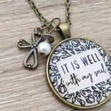 It is well with my soul pendant necklace