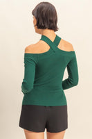 Ribbed Off The Shoulder Top
