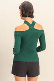 Ribbed Off The Shoulder Top