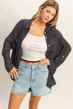 Button-down Sheer