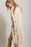 Short Sleeve Waffle Cardi