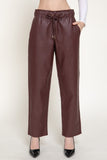 Straight Leg Faux Leather pants