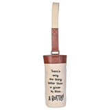 A Bottle Wine Up-Cycled Canvas Wine Gift Bag