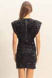 Sequin Velvet Mini Dress