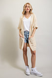 Short Sleeve Waffle Cardi
