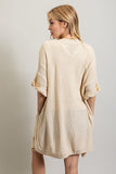 Short Sleeve Waffle Cardi