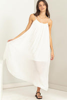 MY MOMENT TIE-BACK MAXI DRESS