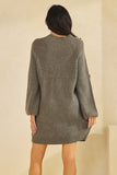 Sweater Long Sleeve Mini Dress