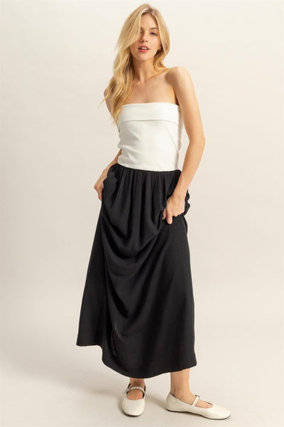Cascade Colorblock Dress