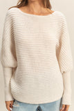 Oversized Knit Sweater For Casual Comfort
