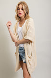 Short Sleeve Waffle Cardi