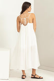 MY MOMENT TIE-BACK MAXI DRESS