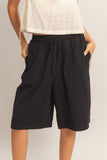Elastic Waist Bermuda shorts