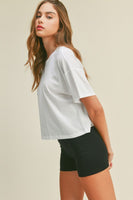 Featherweight boxy Crop