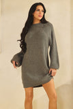 Sweater Long Sleeve Mini Dress