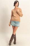 Asymmetric Off-shoulder Sweater