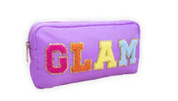 Chenille Letter Travel Makeup Pouch