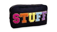 Chenille Letter Travel Makeup Pouch
