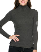 Sleek ribbed turtleneck