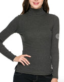 Sleek ribbed turtleneck