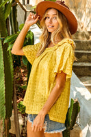 The Regina Ruffle Eyelet Top