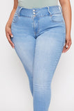 Plus - 3 button high rise denim