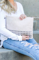Oversized Studded Clutch