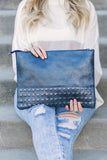 Oversized Studded Clutch