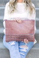Oversized Studded Clutch