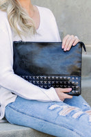 Oversized Studded Clutch