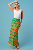 Neon Chevron Maxi